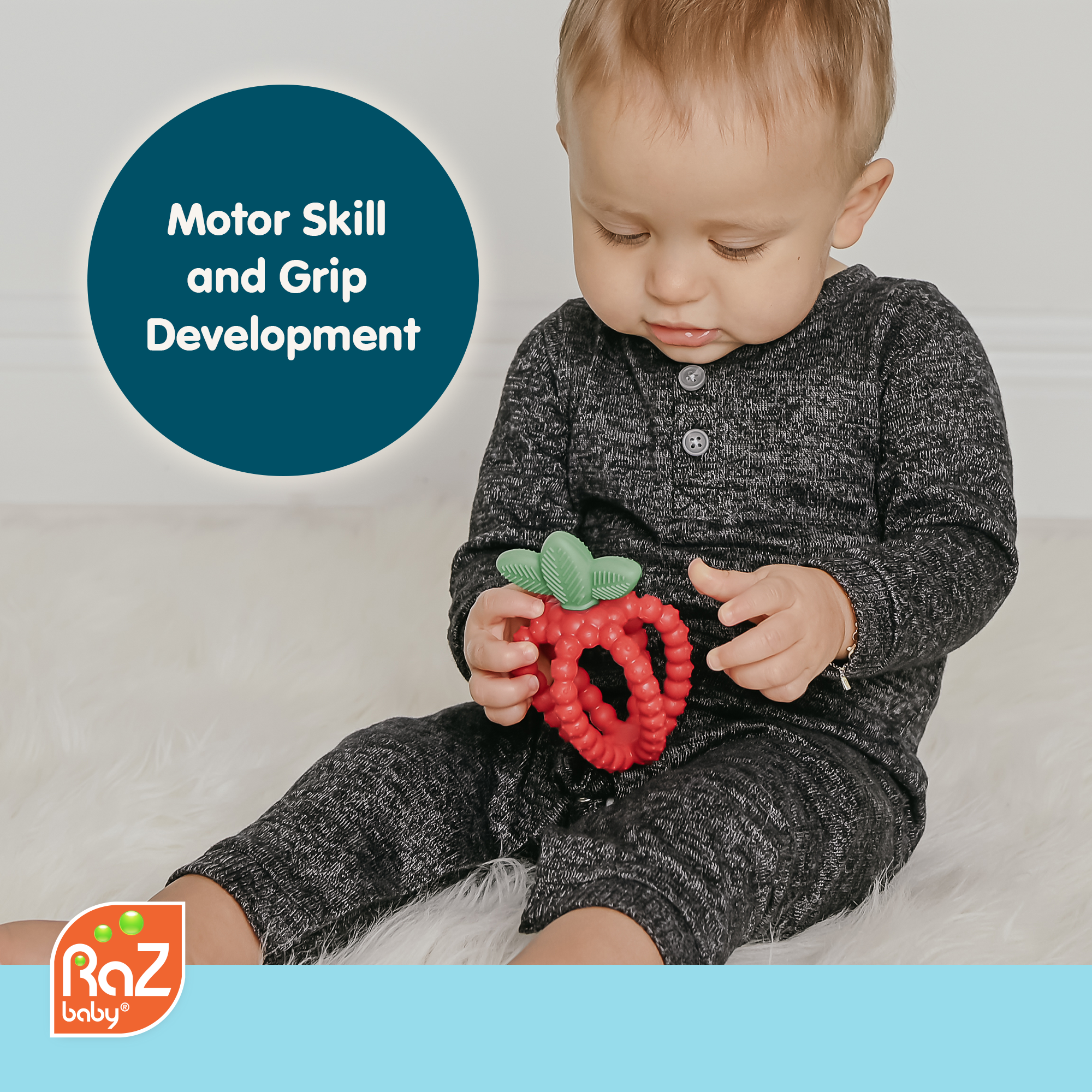 RaZberry Bites Teething Toy - Red