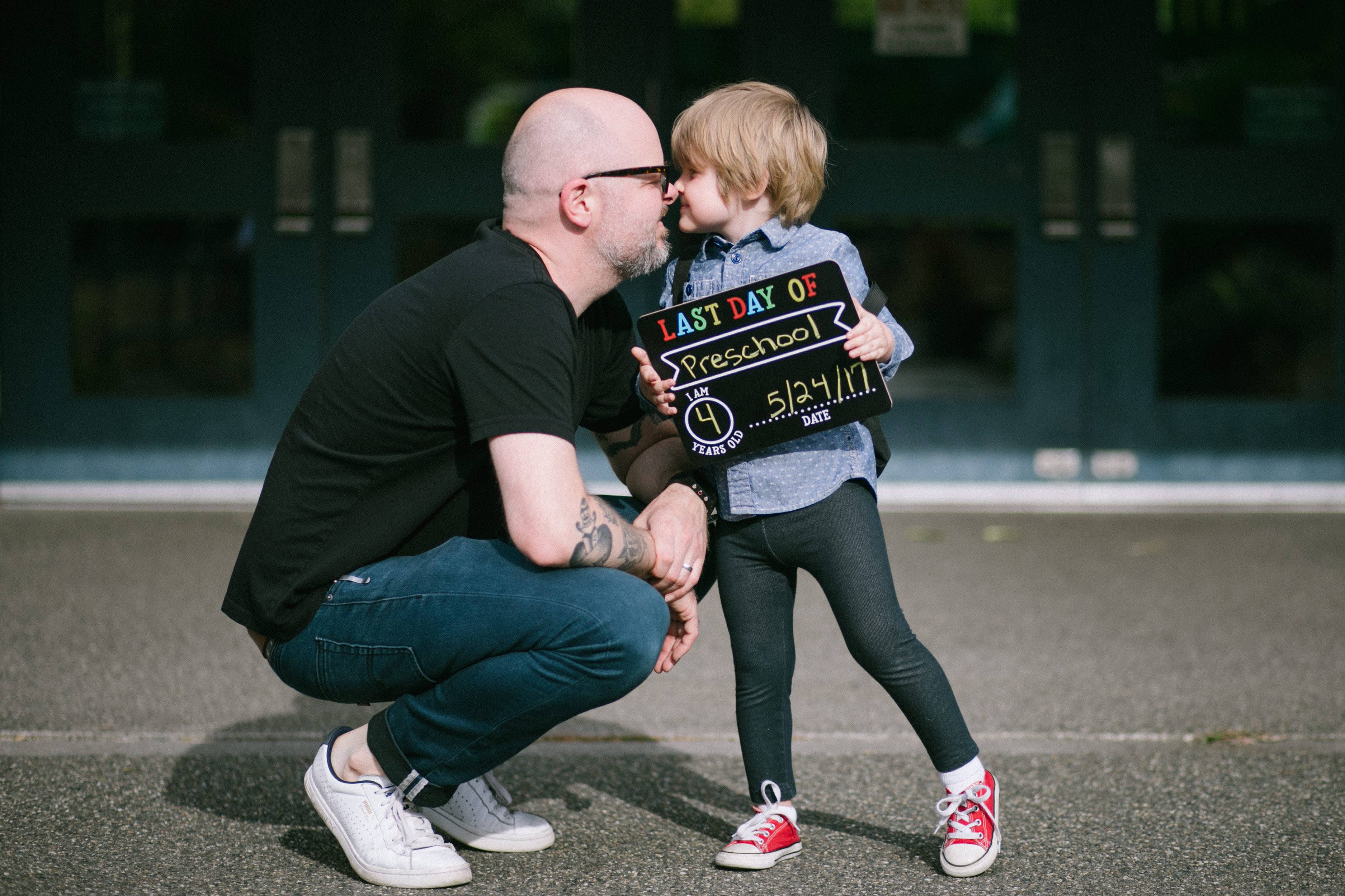 First And Last Day of School Photo Sharing Chalkboard Signs