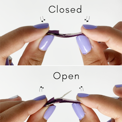 Mini Wisp 5 Tiny Tuxedo Bows on Snap Clips - Melony