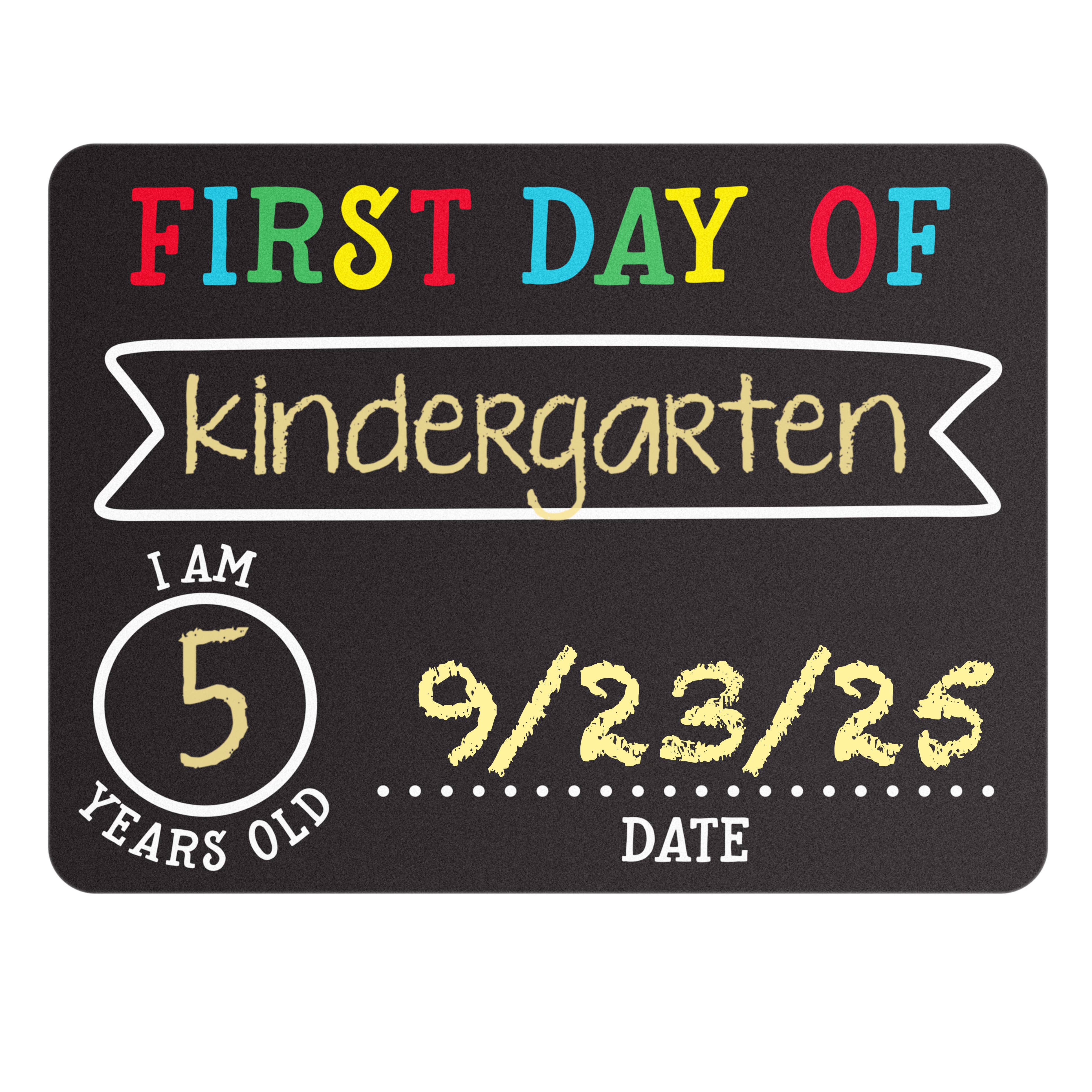 First And Last Day of School Photo Sharing Chalkboard Signs