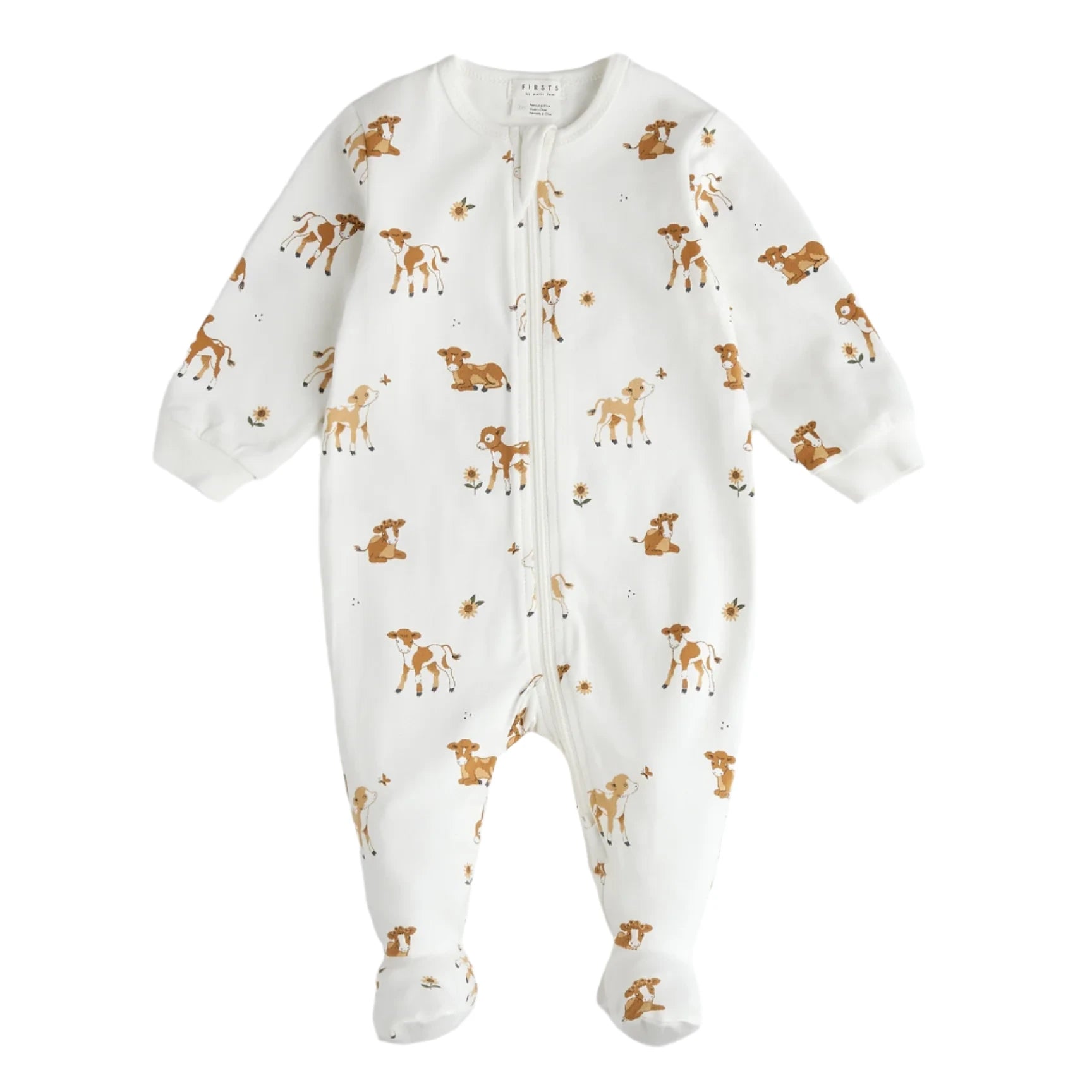 Calf Print on Off-White Sleeper