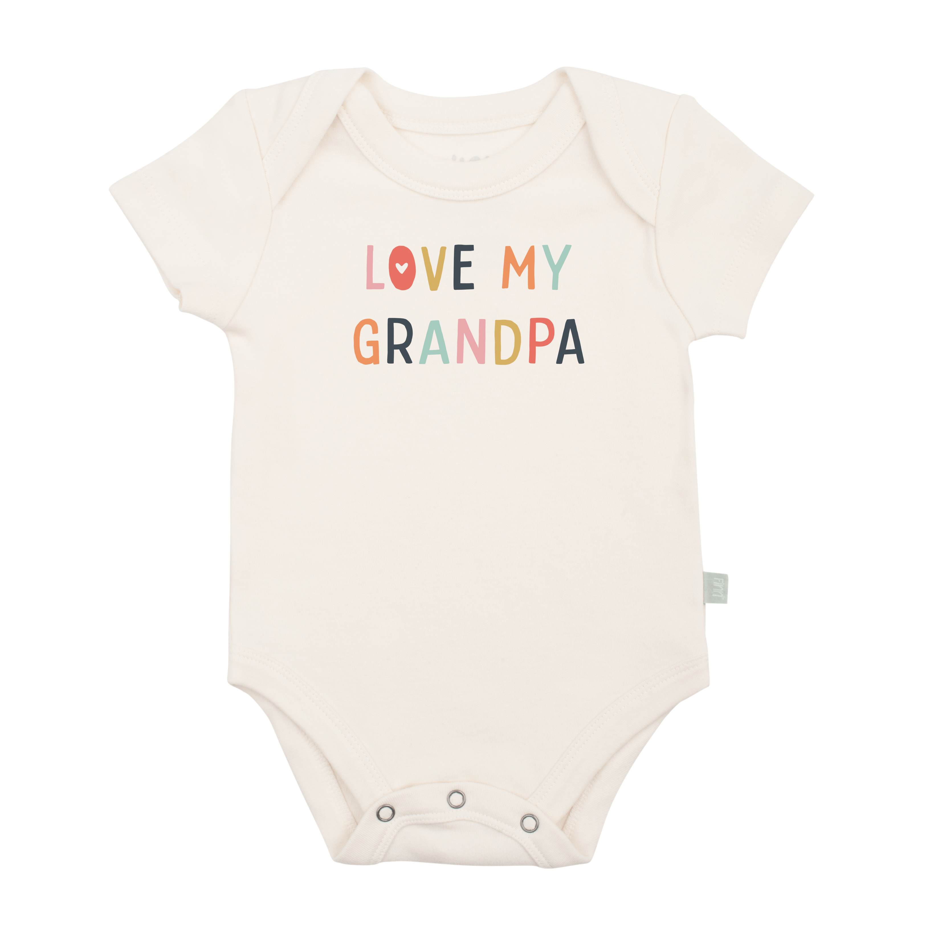 Baby graphic organic long sleeved  bodysuit | love grandpa