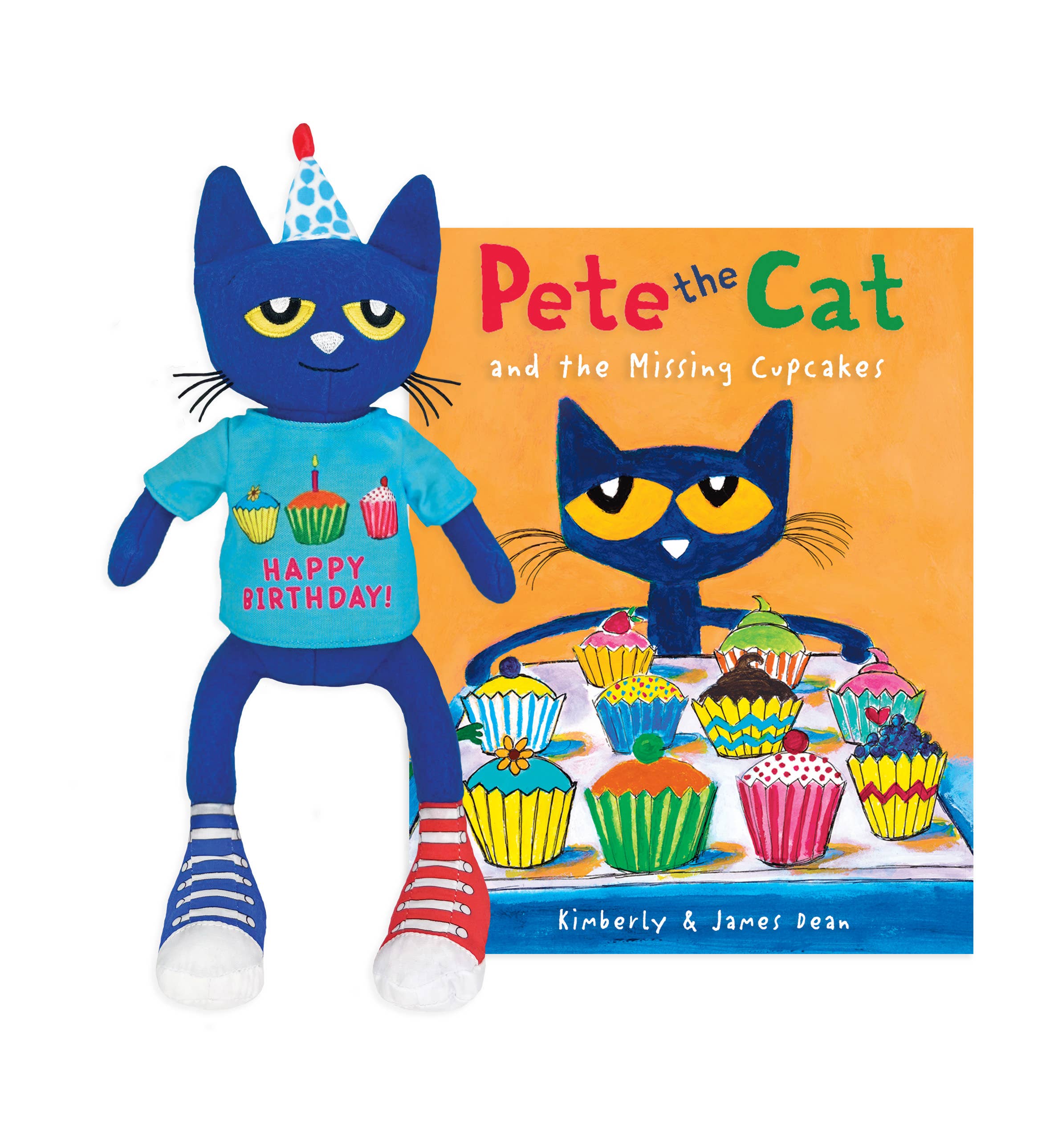 Pete The Cat Birthday Party Plush with hardcover book