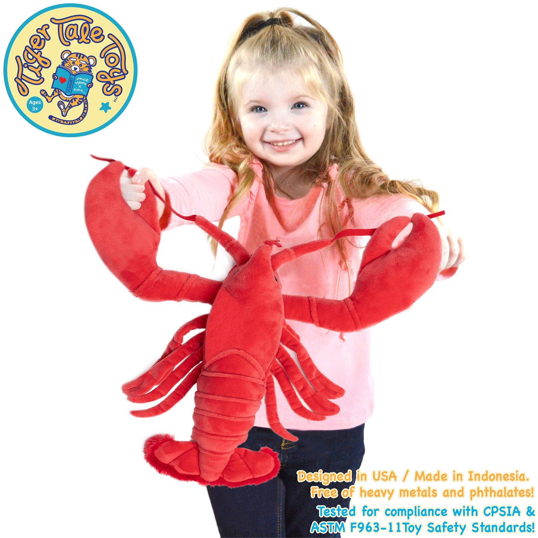 Lenora The Lobster - 13 Inch Stuffed Animal Plush | By Tiger