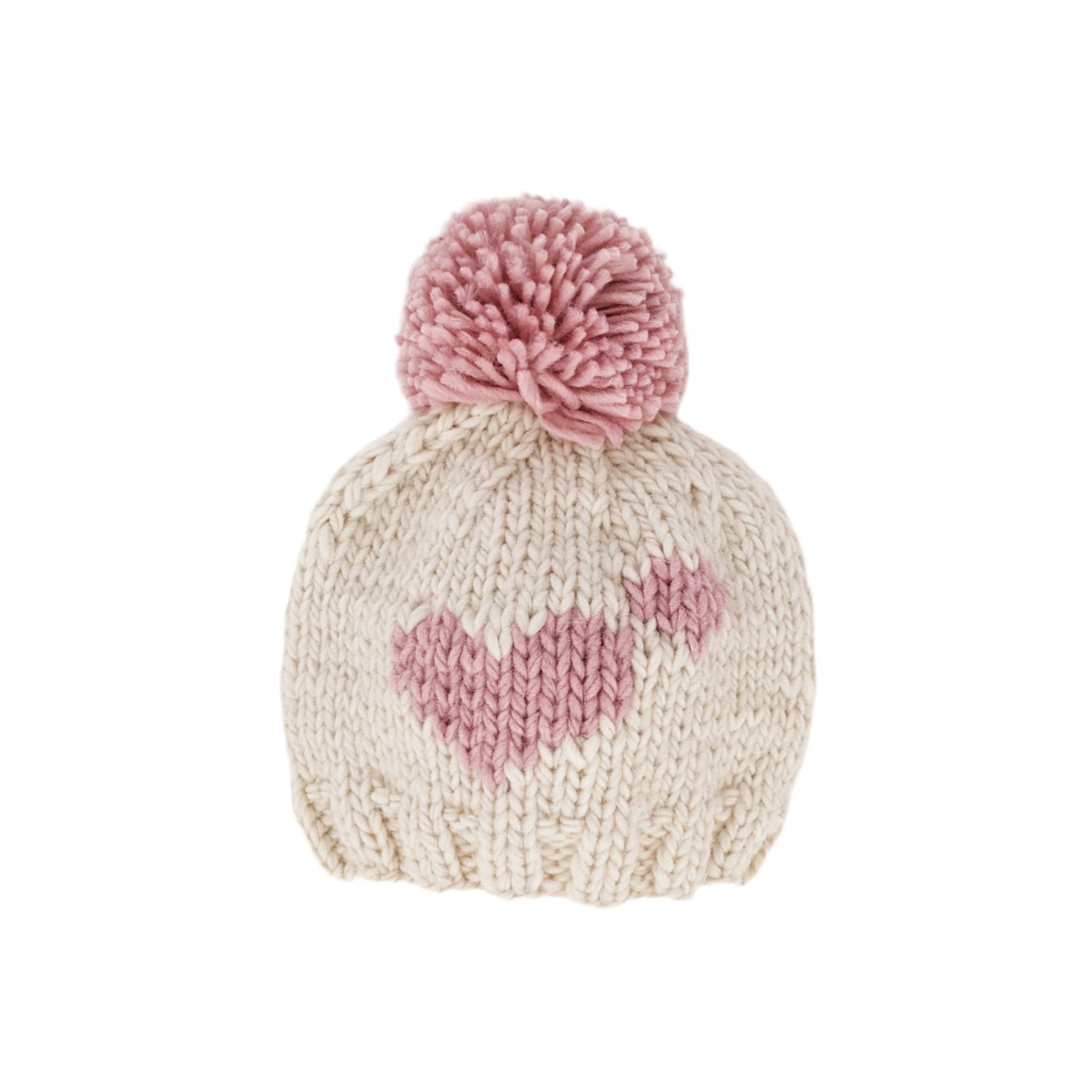 Sweetheart Knit Beanie Hat Rosy Baby & Kids