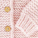 Blush Pink Garter Stitch Cardigan Sweater Baby & Toddler