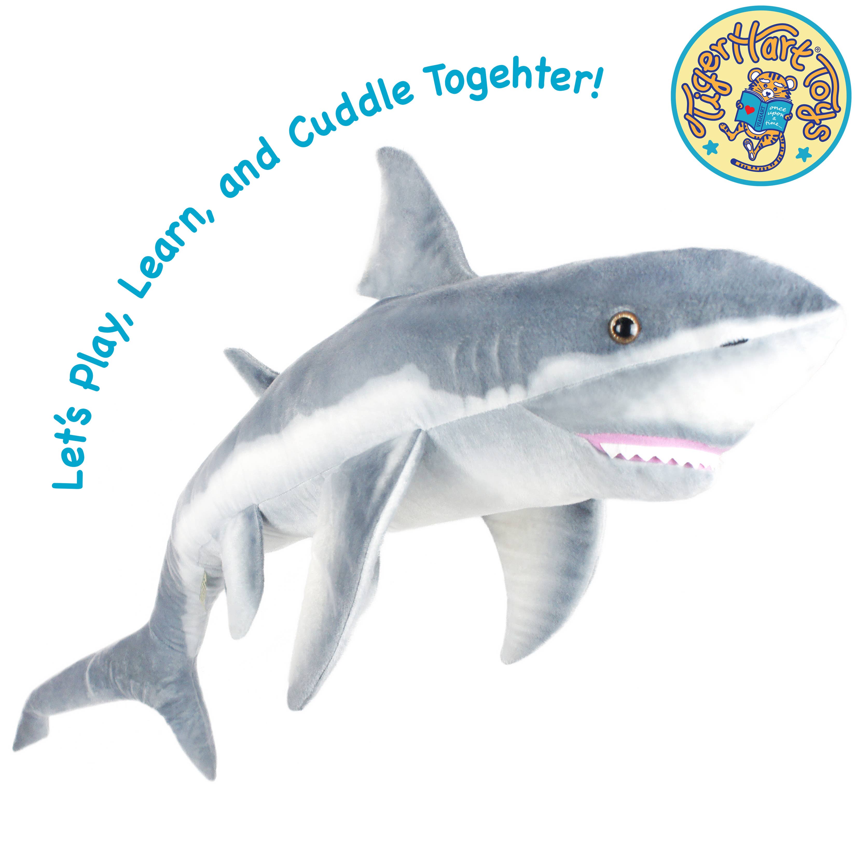 Kiki The Great White Shark- 52 Inch Stuffed Animal Plush
