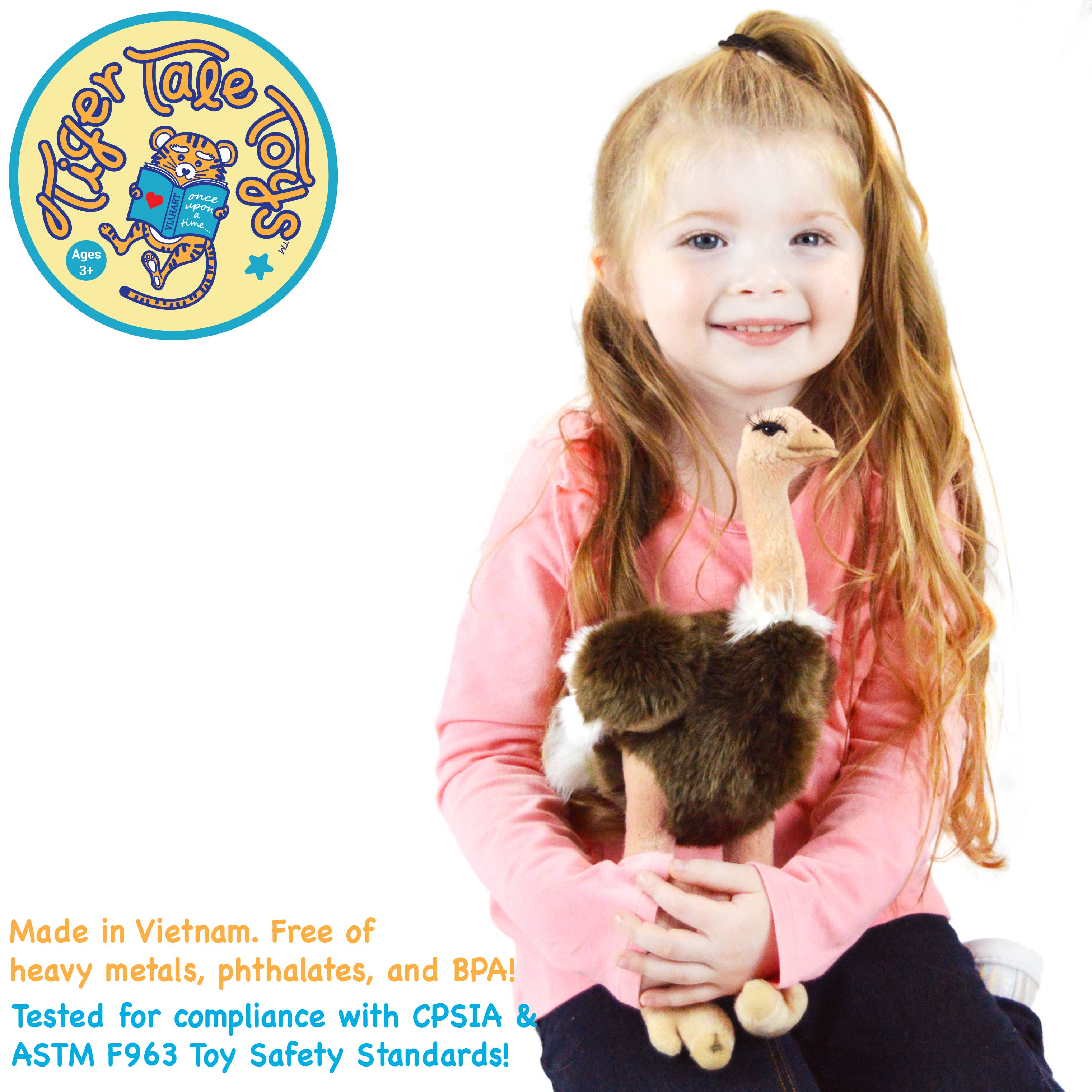 Ola The Ostrich - 12 Inch Stuffed Animal Plush