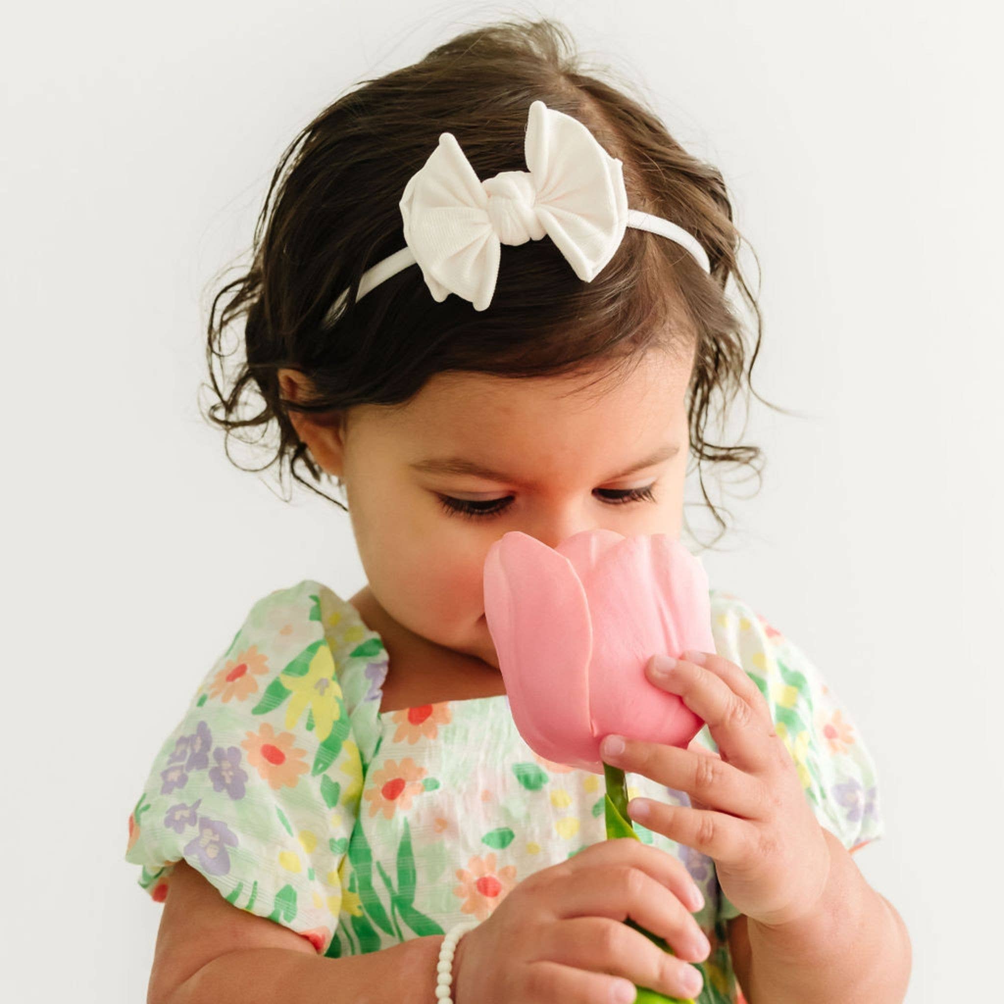 Baby Bling® Baby FAB® Skinny soft nylon bow headband