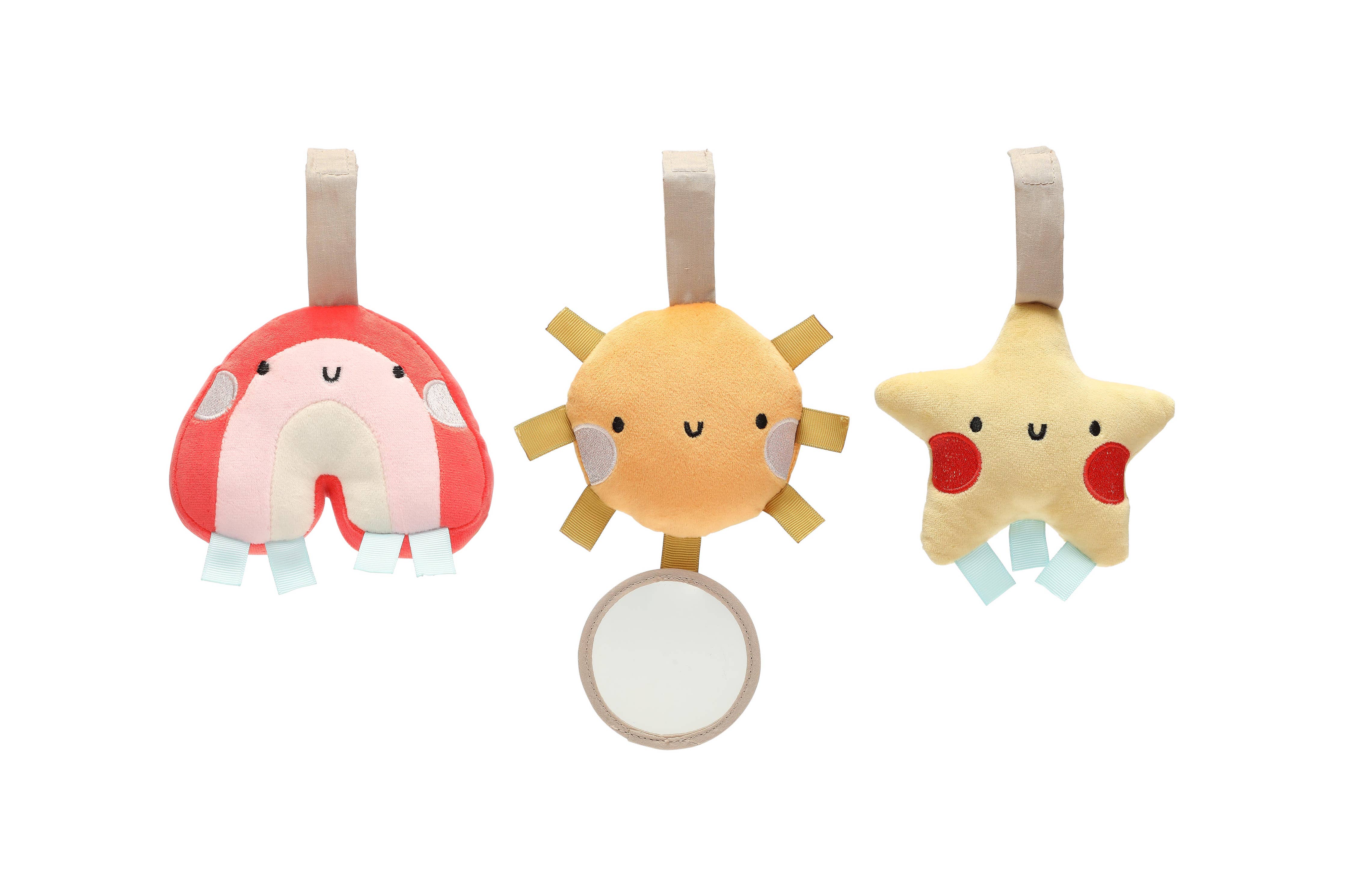 Rainbow Sun and Stars Stroller Toy Set