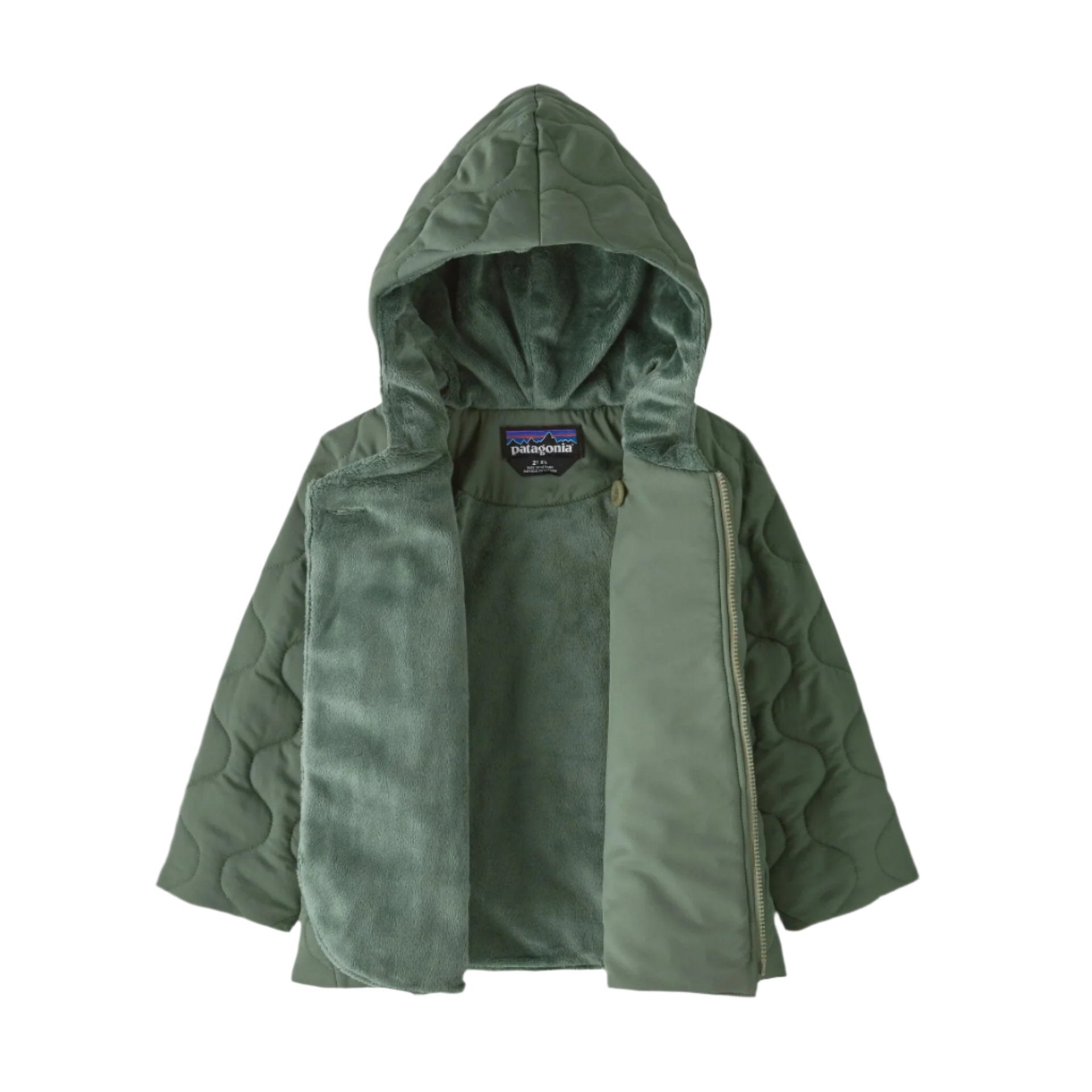 Baby Quilted Puff Jacket in Hemlock Green