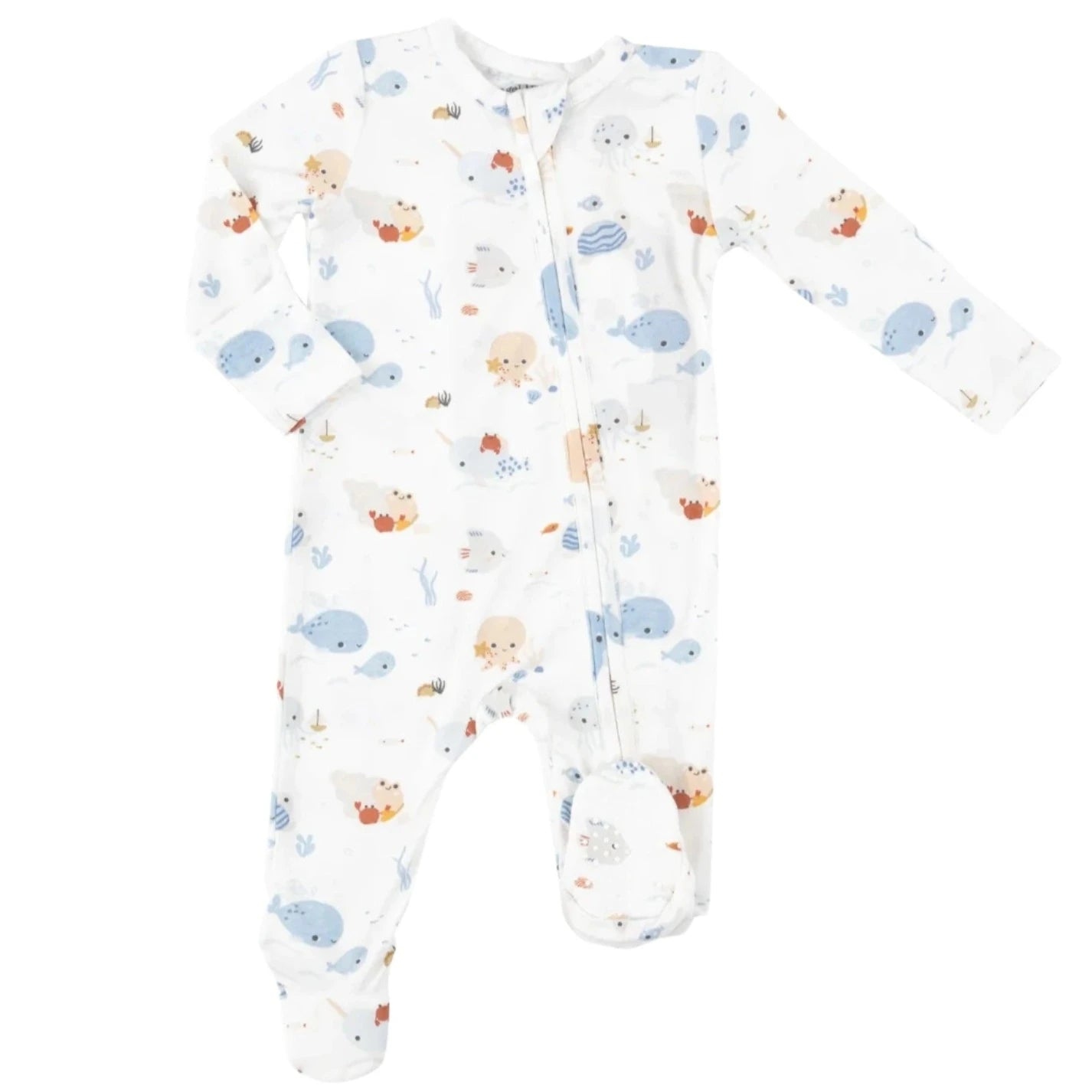 Cute Ocean 2-Way Zipper Footie