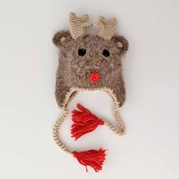 Rudolph Reindeer Beanie Hat Baby & Kids due July