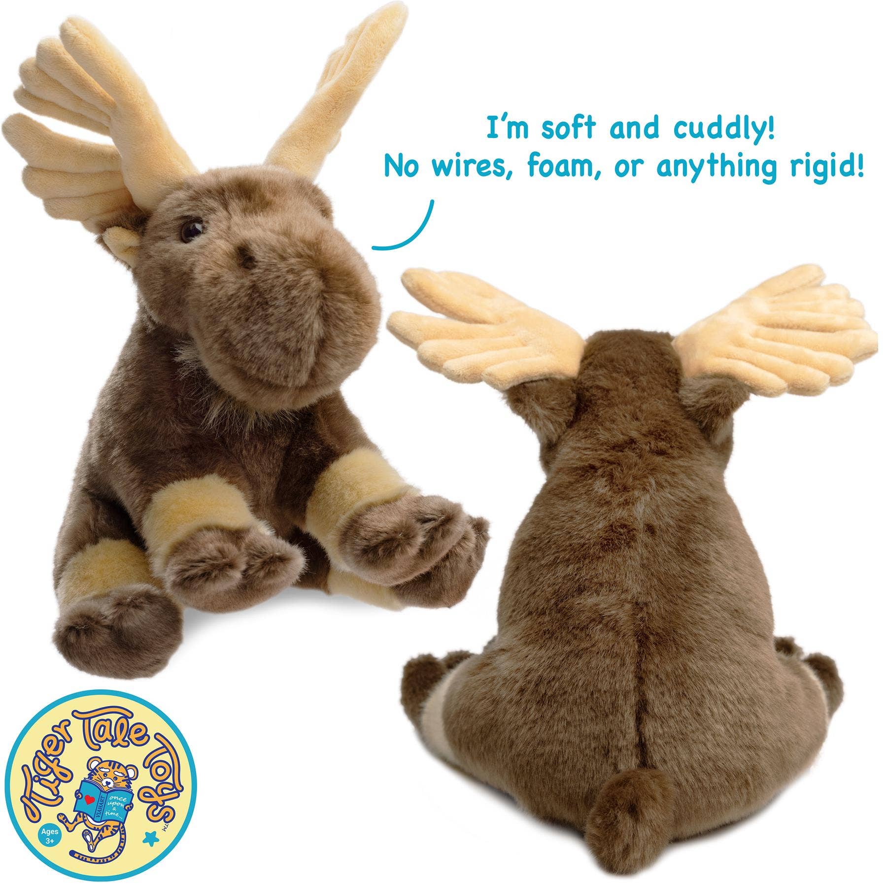 Martin The Moose - 10.5 Inch Stuffed Animal Plush