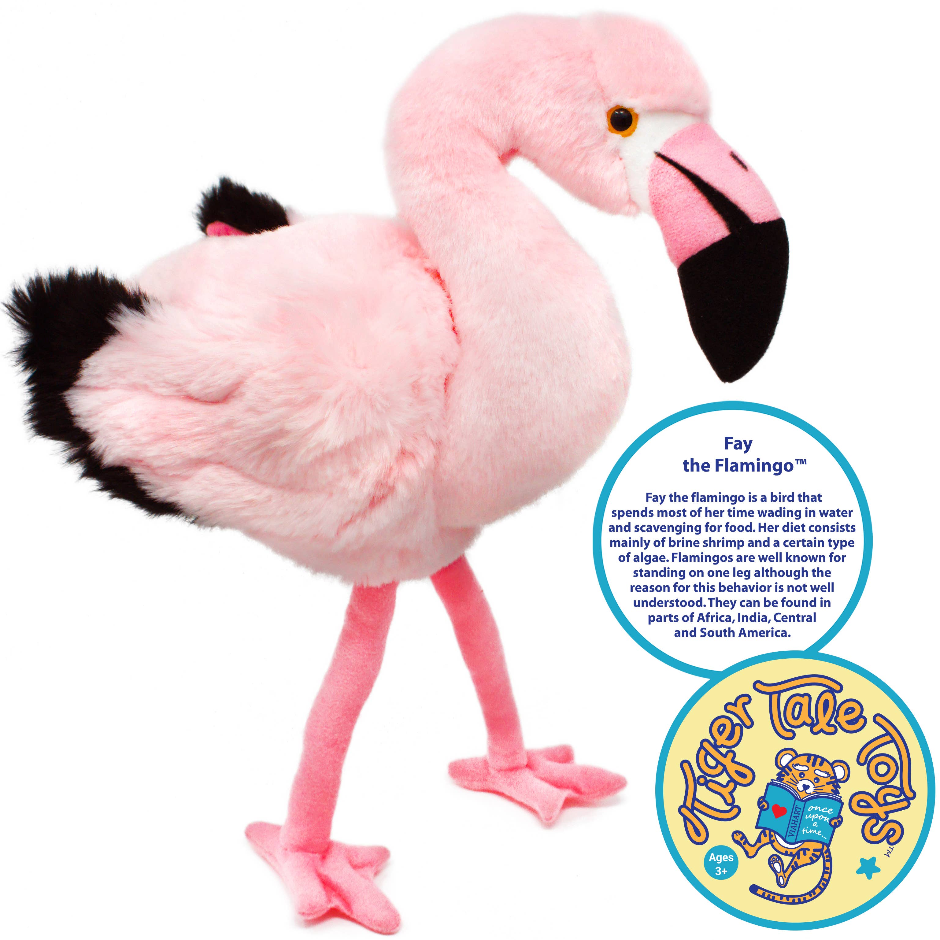 Fay The Flamingo - 13 Inch Stuffed Animal Plush