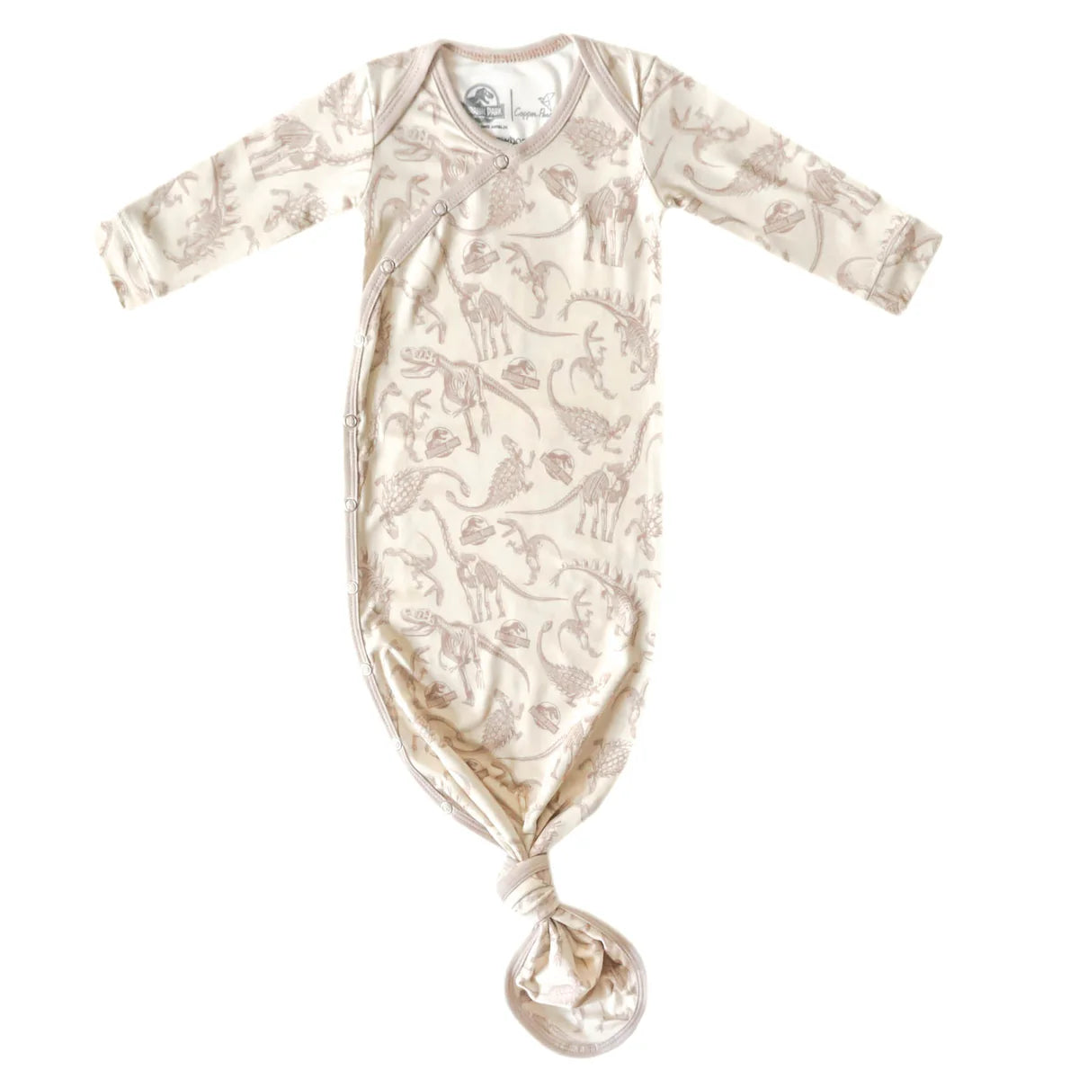 Jurassic Newborn Knotted Gown