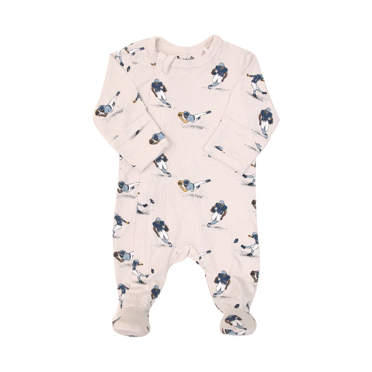 Football Player Zippered Footie