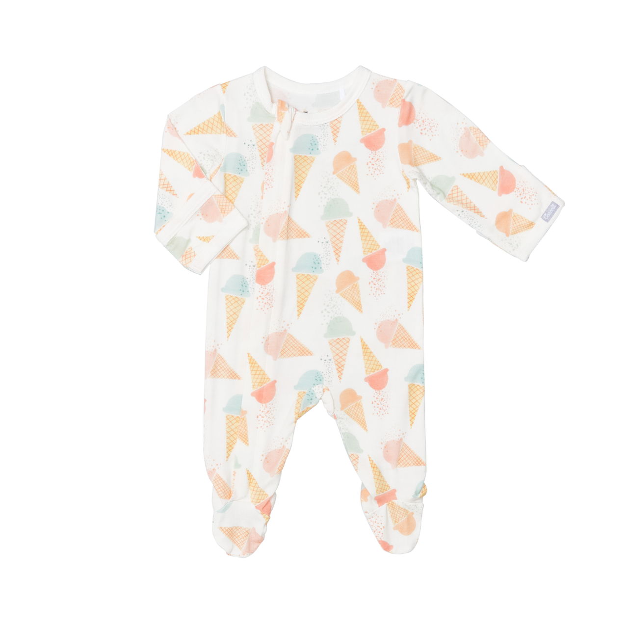 Coccoli Zipper Footie in Gelato Cones