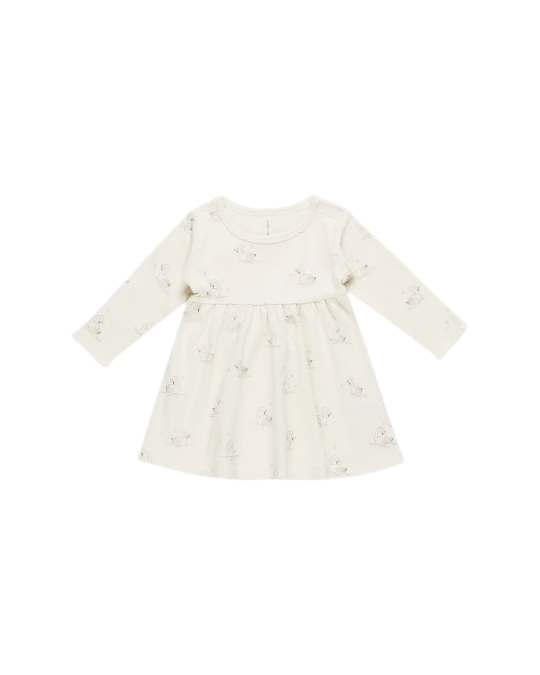 Long Sleeve Baby Dress || Swans