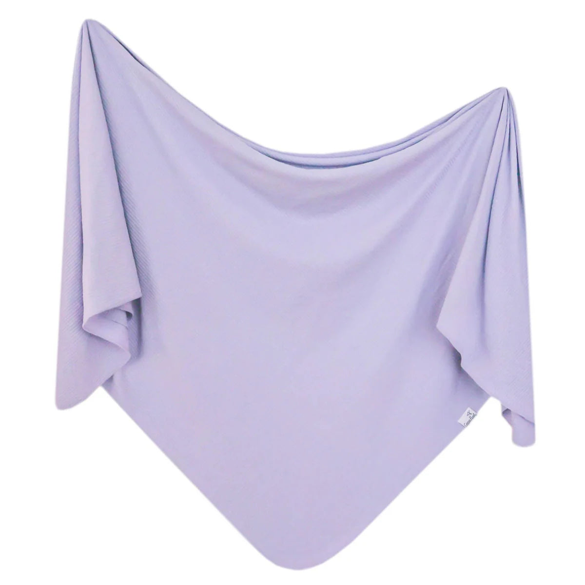 Periwinkle Rib Knit Swaddle Blanket