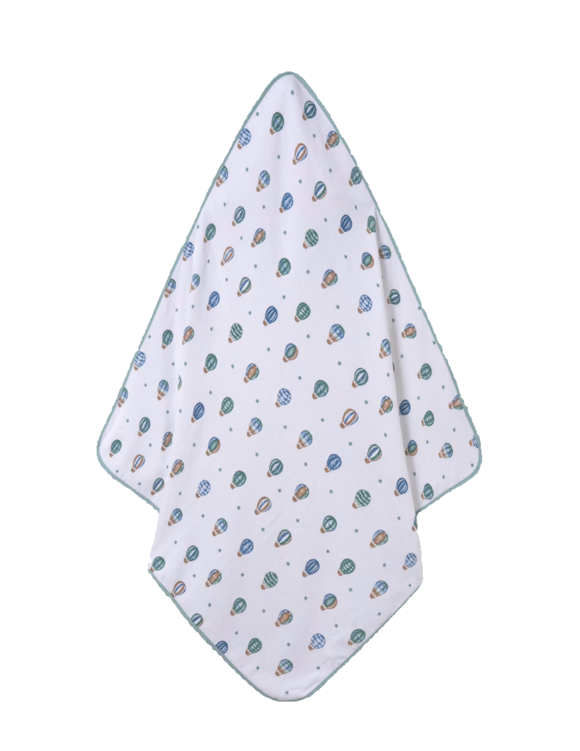 Baby Hooded Towel with Elephant in Airplane