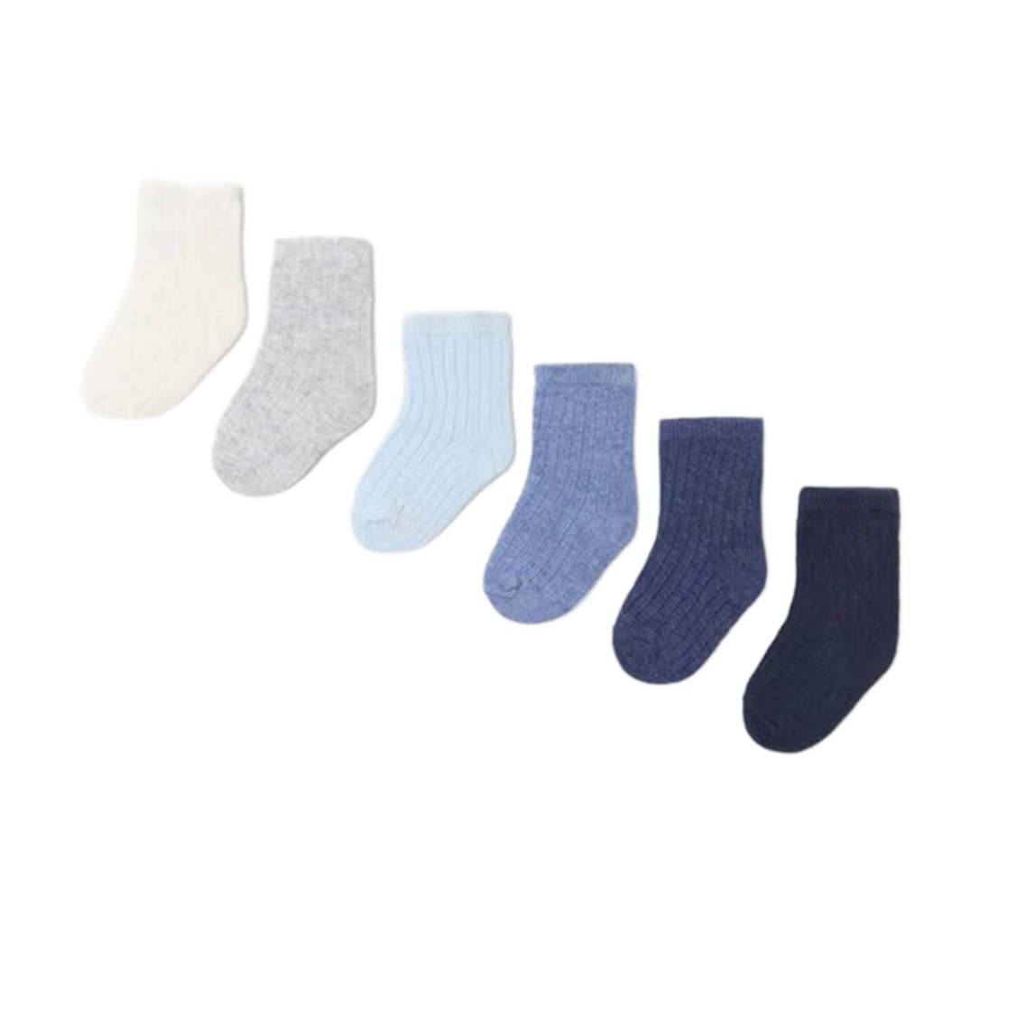 Six Pack Blue & Neutral Mayoral Socks