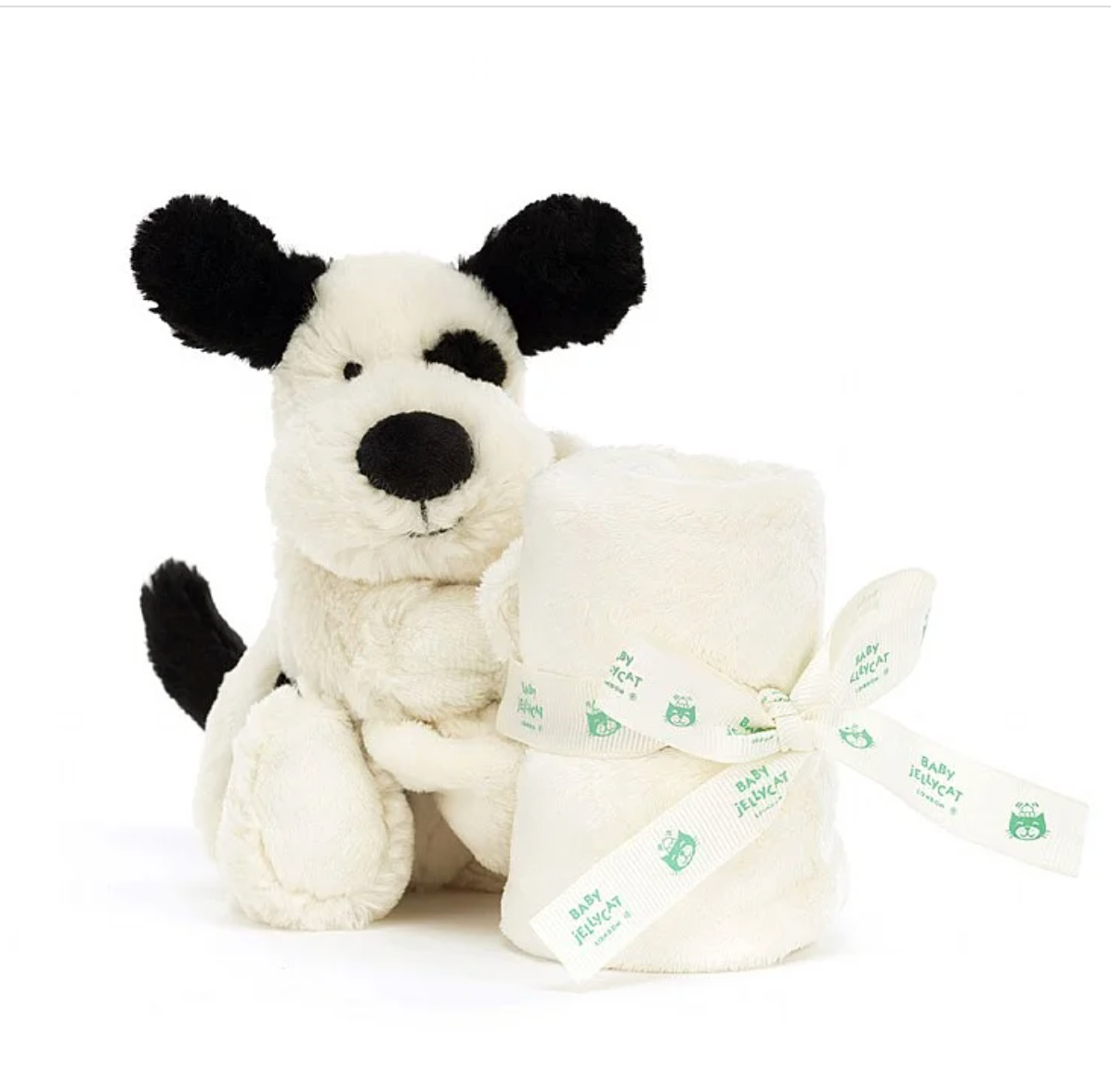 Bashful Black & Cream Puppy Soother
