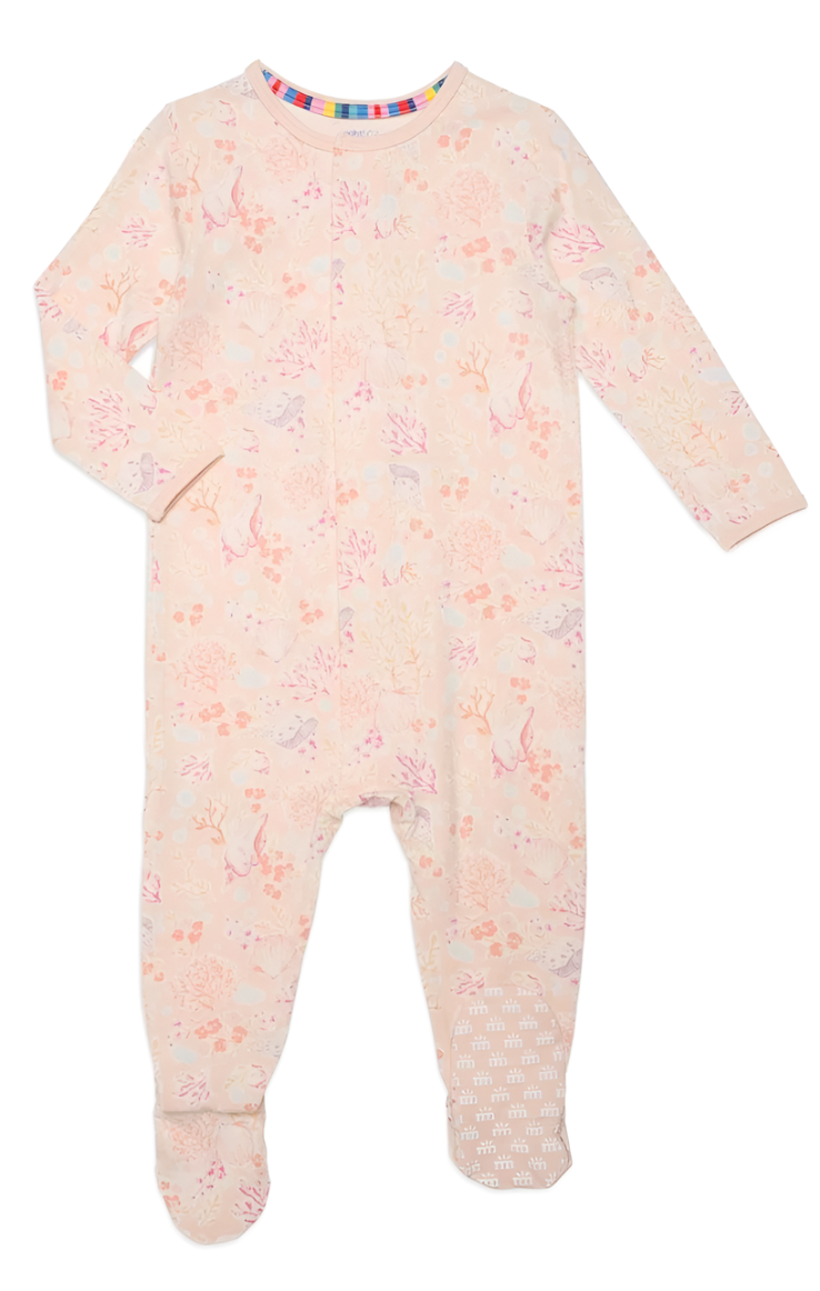 Coral Floral Magnetic Footie
