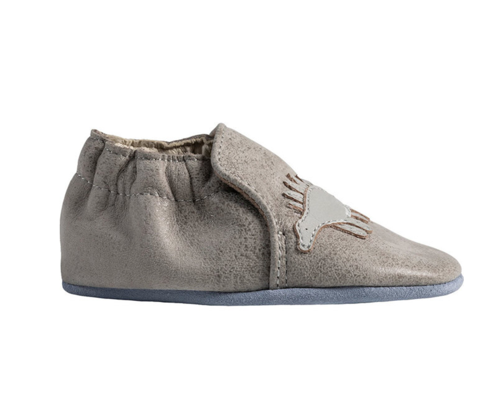 Ramsey Grey Dinosaur Soft Sole Shoes