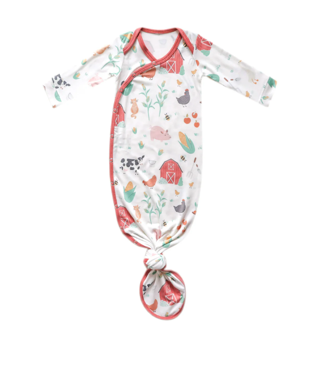 Farmstead Newborn Knotted Gown