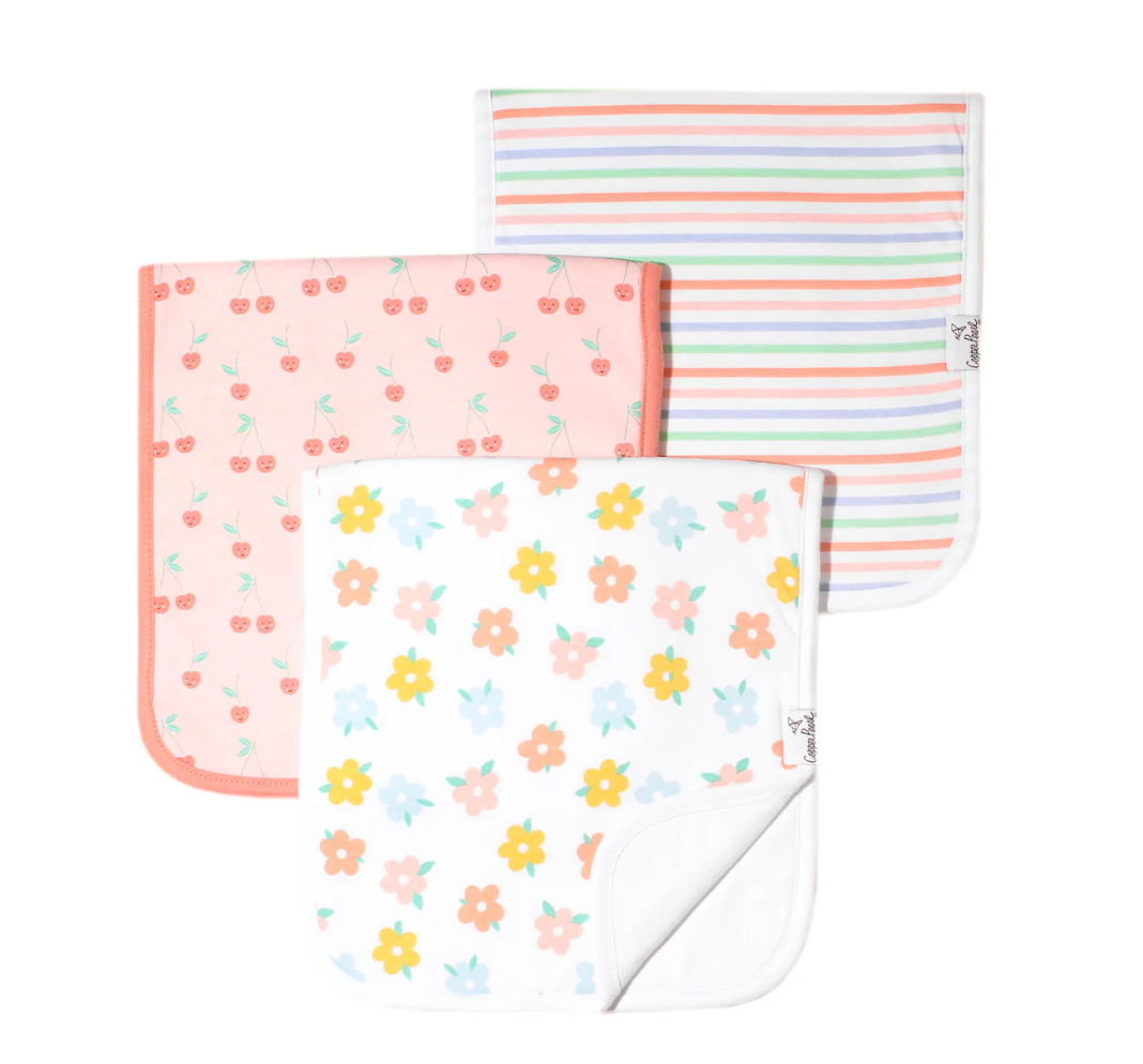 Cheery Burp Cloths