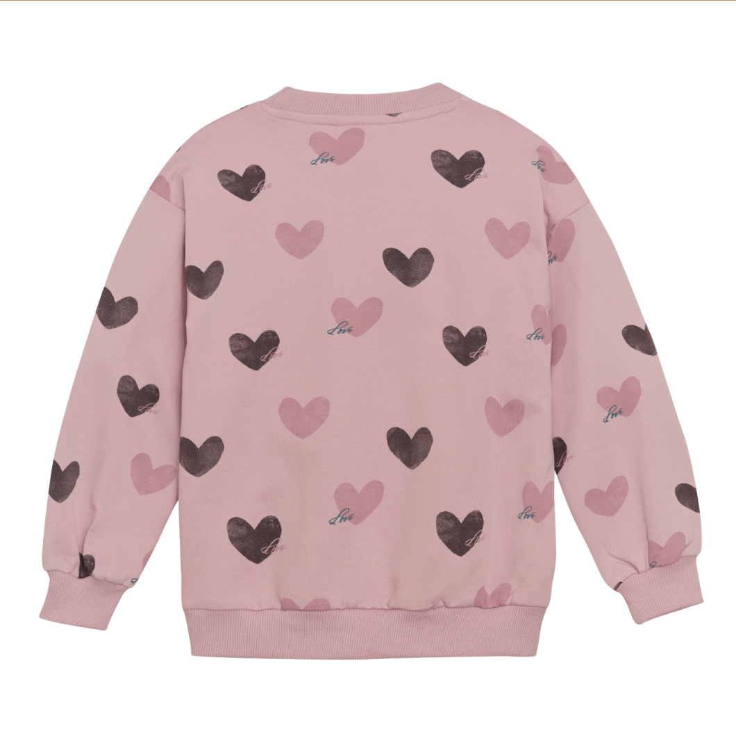 Dawn Pink Heart Sweatshit