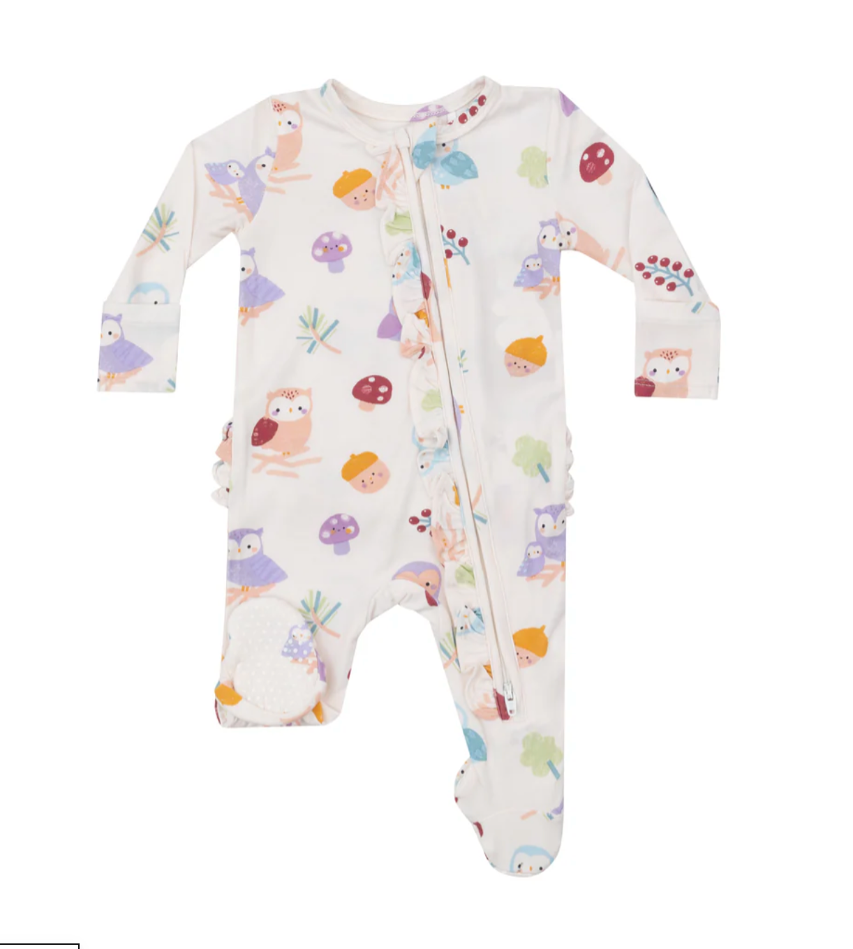 2 Way Ruffle Zipper Footie