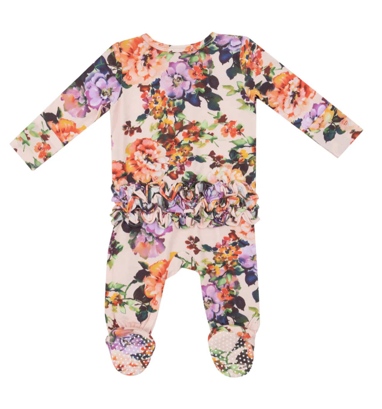 2 Way Ruffle Zipper Footie