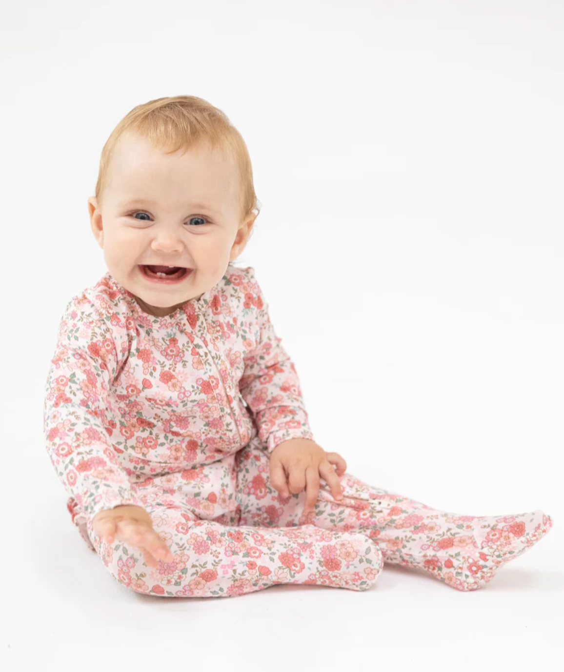 Long Sleeved Ruffle Back Footie