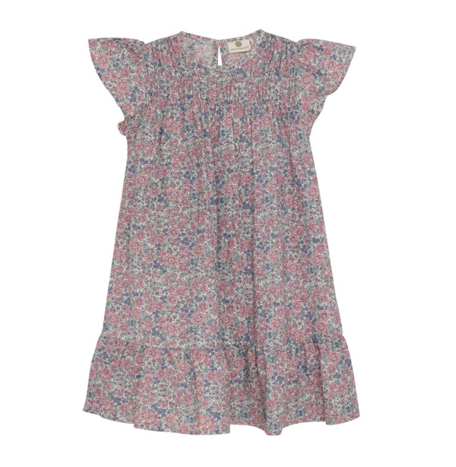 En Fant - Short Sleeved Dress in Floral