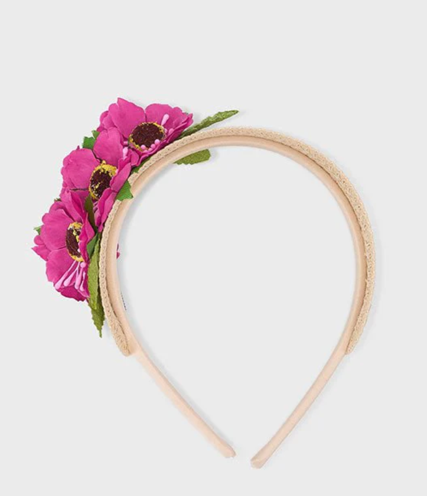 Girls Orchid Flower Headband