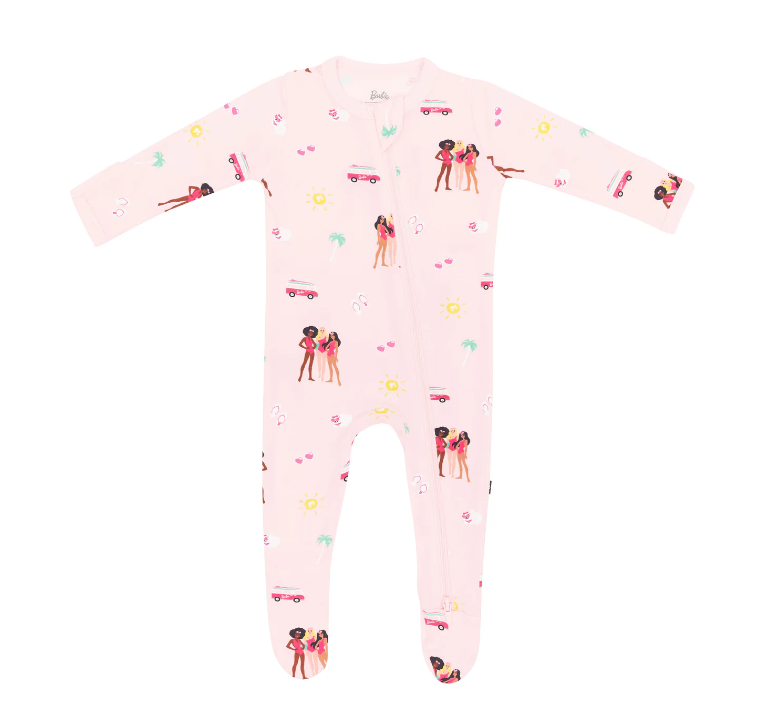 Zippered Footie in Barbie™ Beach