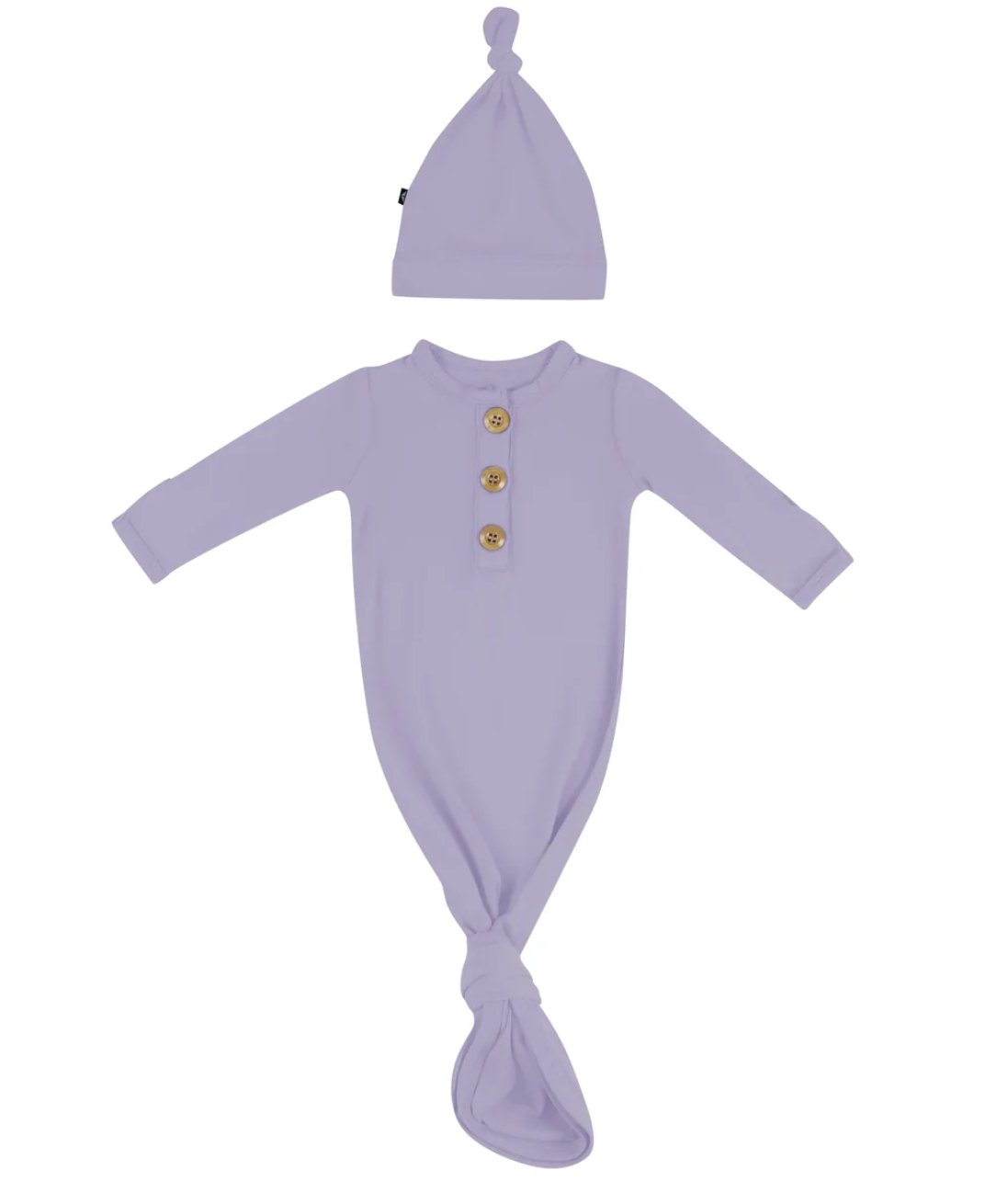 Knotted Gown with Hat Set in Taro