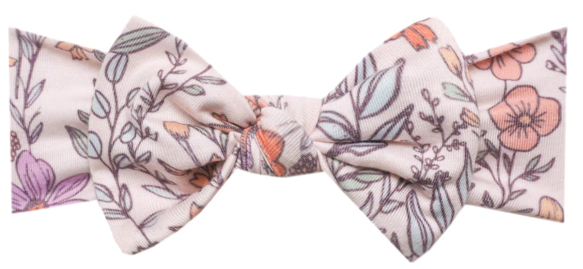 Knit Headband Bow - Flora