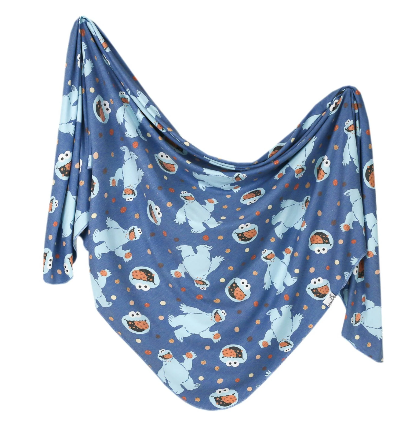 Newborn Swaddle Blanket -Cookie Monster