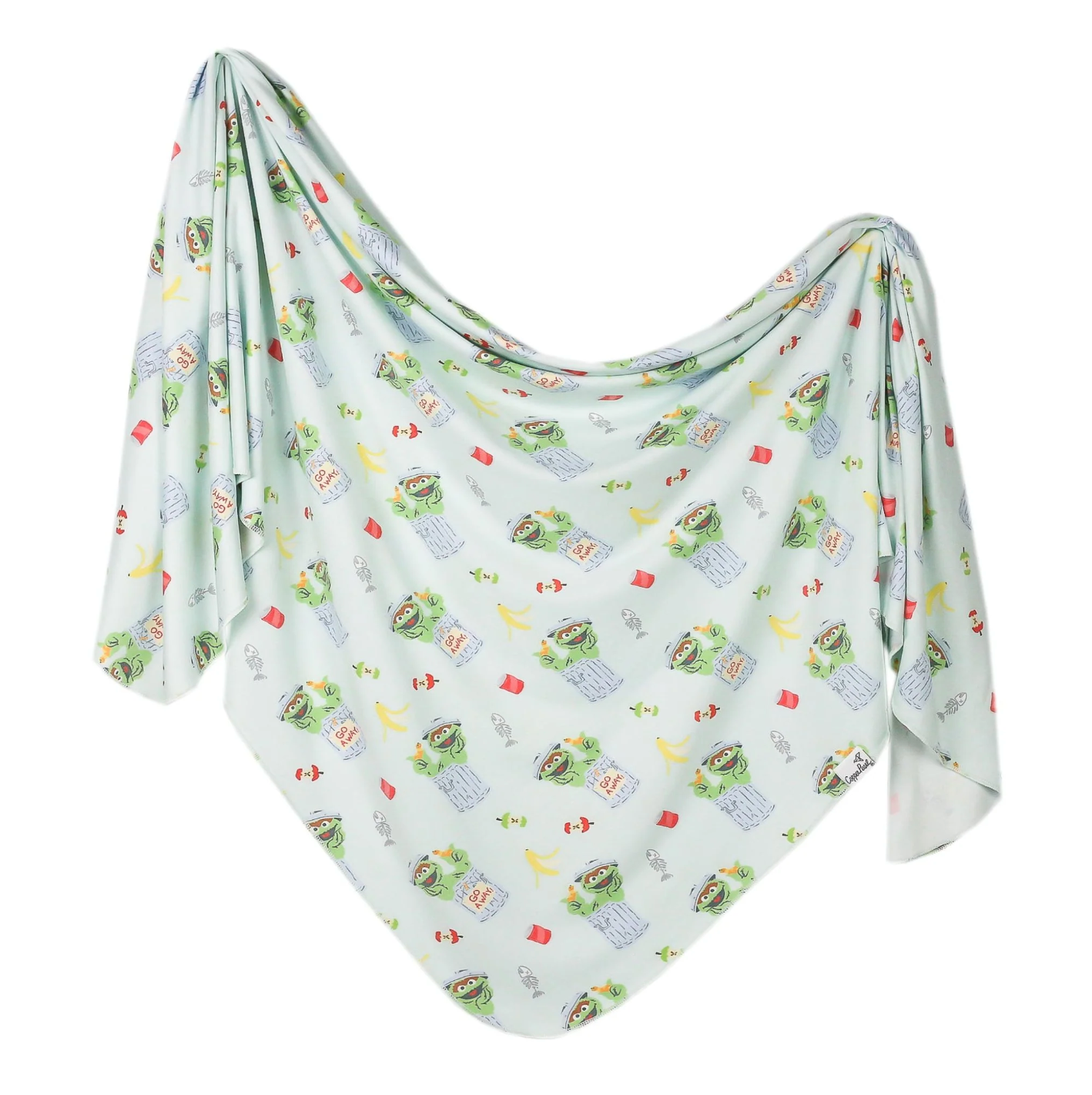 Knit Swaddle Blanket - Oscar the Grouch