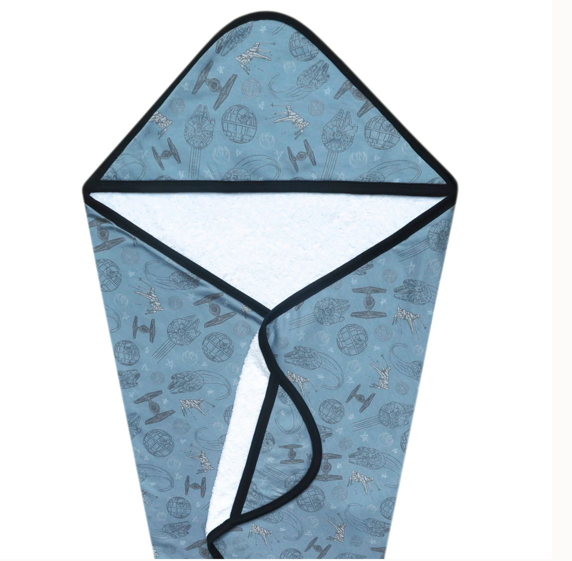 Premium Baby Knit Hooded Towel - Starships