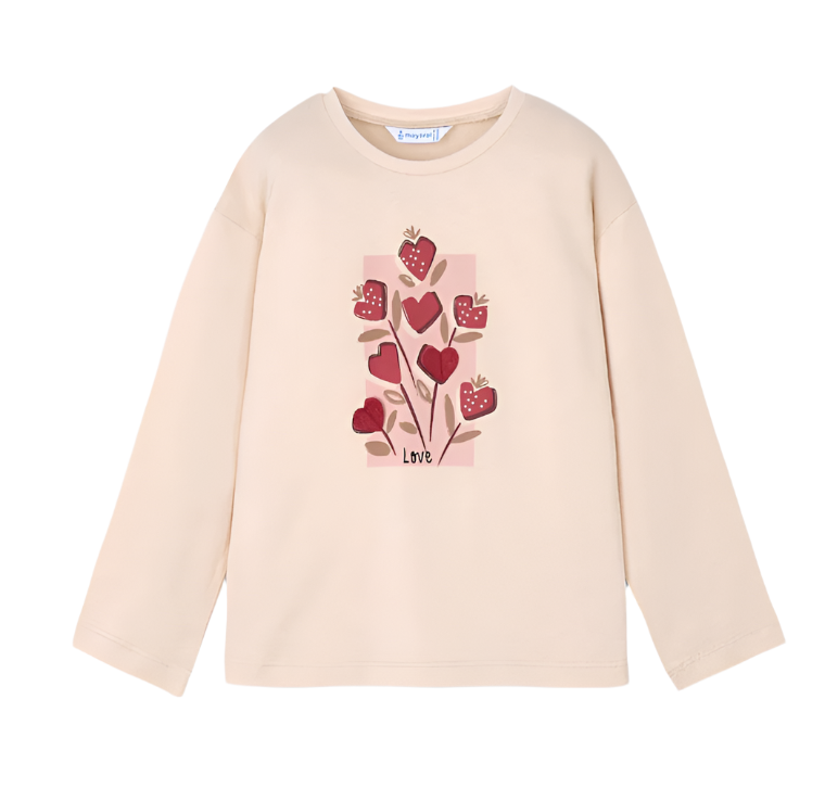 Graphic T-shirt with Flowers