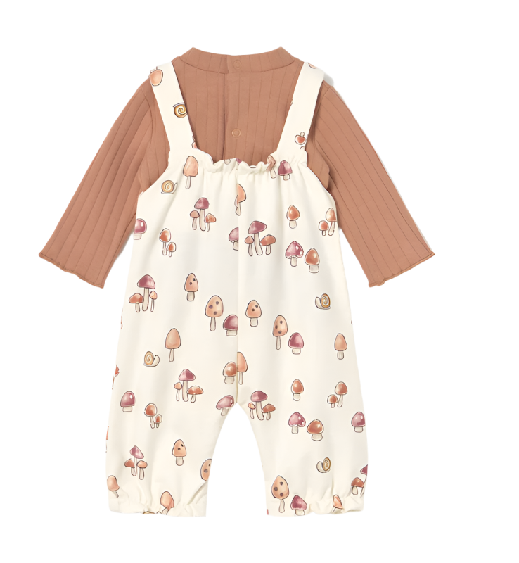 Mushroom Dungaree and Shirt