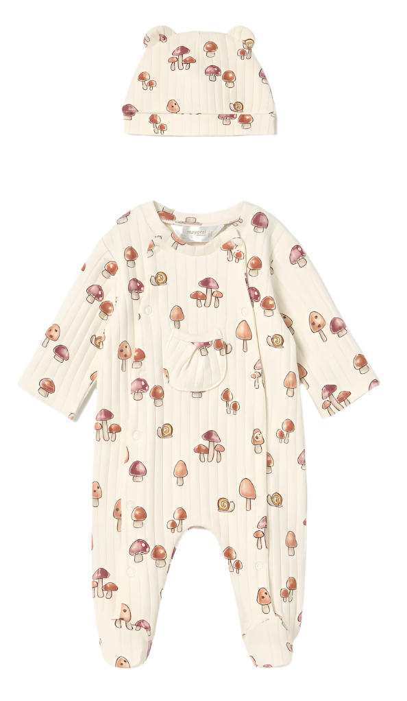 Mushroom Ribbed One Piece