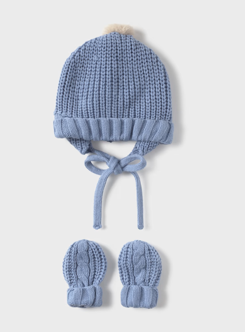 Newborn Hat and Mitten Set