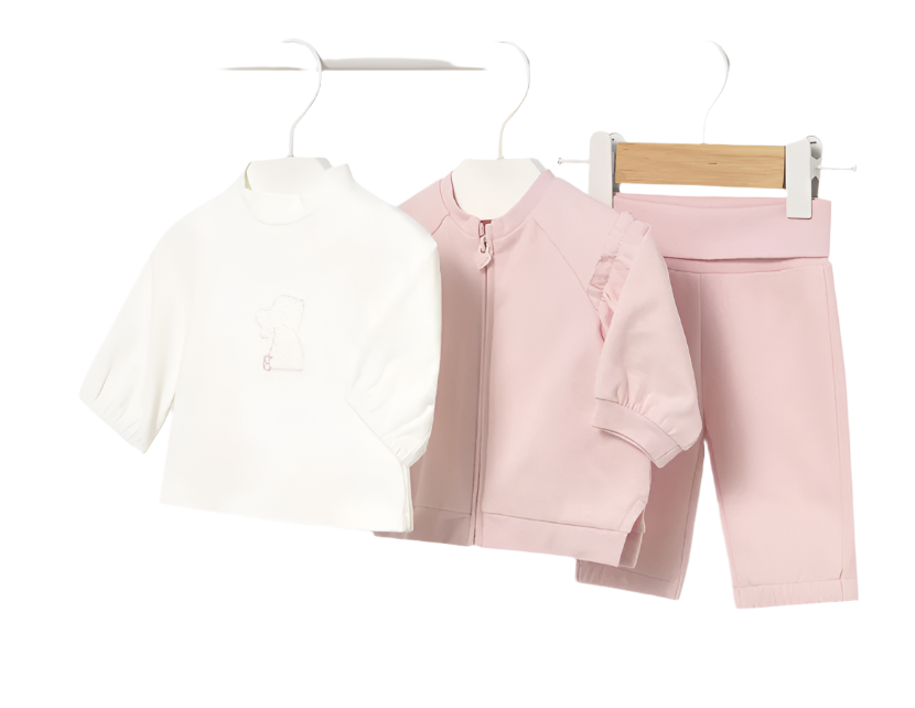 Pink Bunny 3 Piece Track Suit