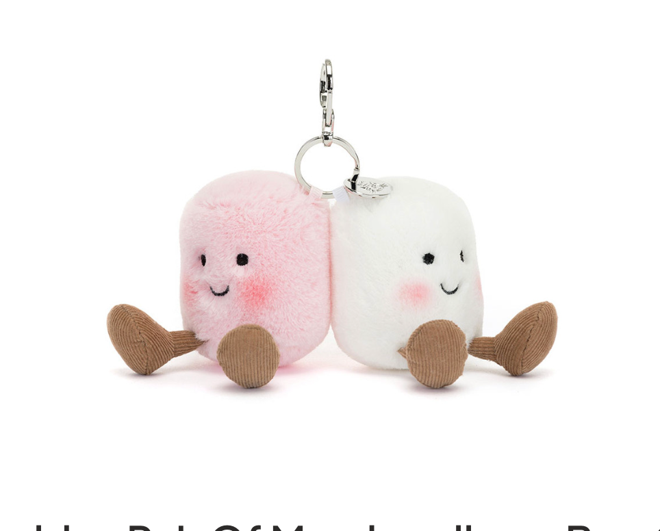 Amuseables Pair of Marshmallows Bag Charm