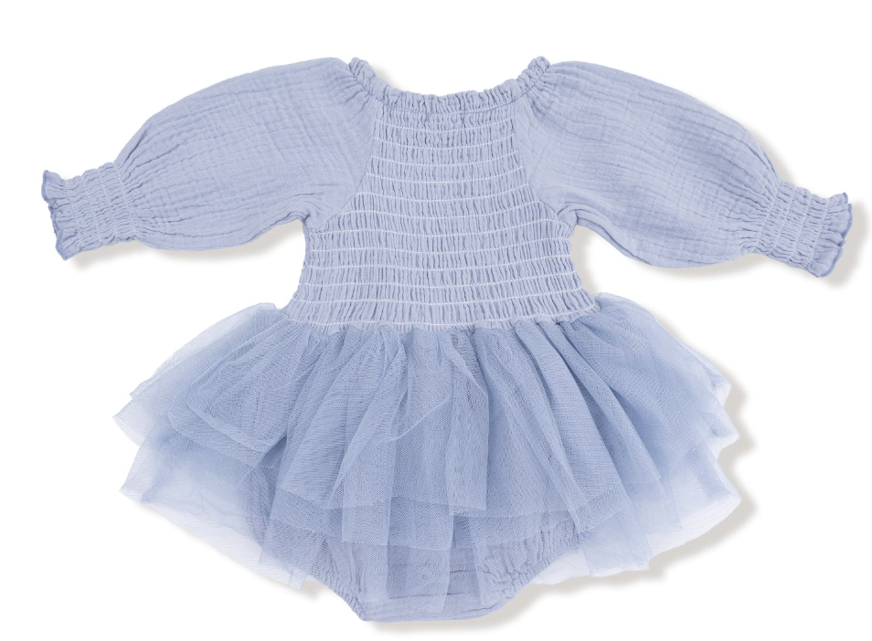 Long Sleeved Smocked Bubble Tutu